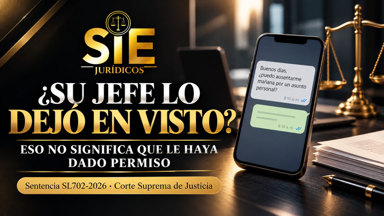 ¿Su jefe lo dejó en visto? Cuidado: eso no significa que le haya dado permiso